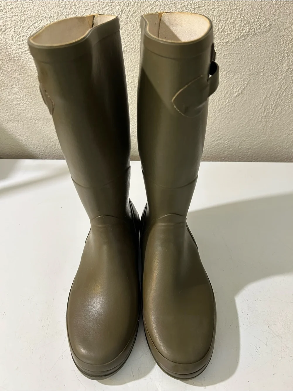 AIGLE Parcours 2 Vario Rubber Boots Made in France EU 39 Olive/Khaki